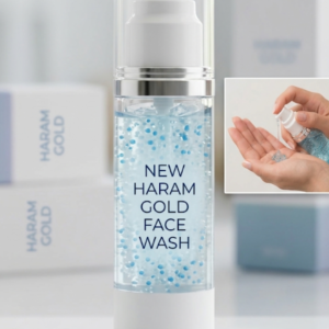 new haram gold hayloronic acid face wash